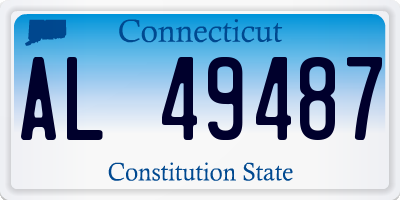 CT license plate AL49487