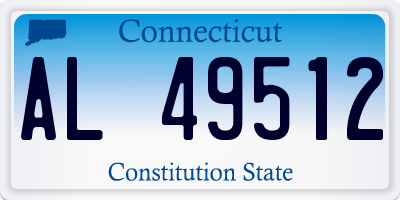 CT license plate AL49512