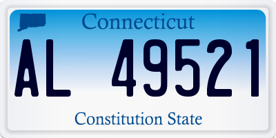 CT license plate AL49521