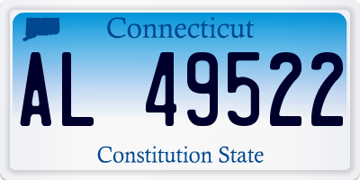 CT license plate AL49522
