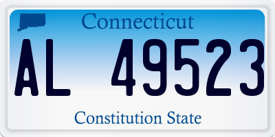 CT license plate AL49523