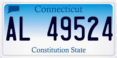 CT license plate AL49524