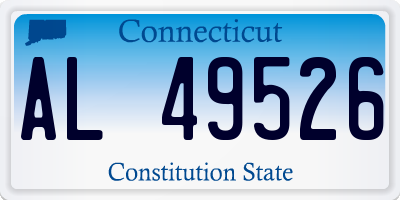 CT license plate AL49526
