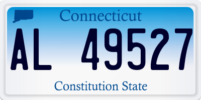 CT license plate AL49527