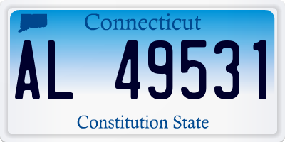 CT license plate AL49531
