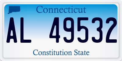 CT license plate AL49532