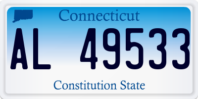 CT license plate AL49533