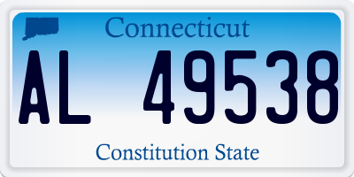 CT license plate AL49538