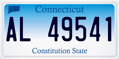 CT license plate AL49541