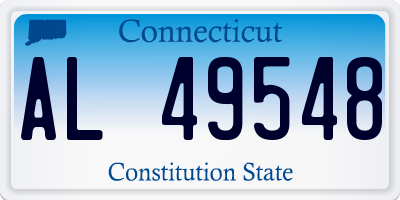 CT license plate AL49548