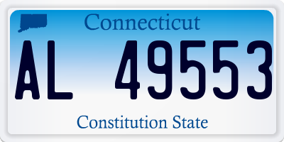 CT license plate AL49553
