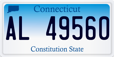 CT license plate AL49560