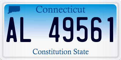 CT license plate AL49561