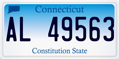 CT license plate AL49563