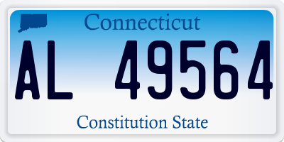 CT license plate AL49564