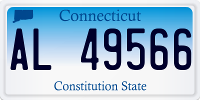 CT license plate AL49566