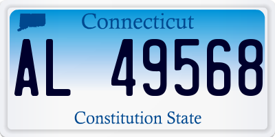 CT license plate AL49568