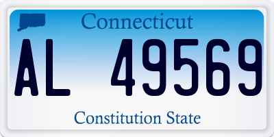 CT license plate AL49569