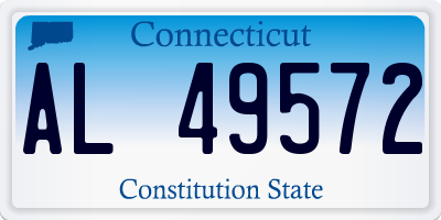 CT license plate AL49572