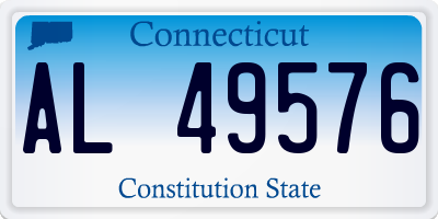 CT license plate AL49576