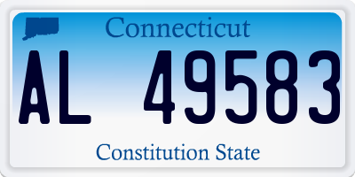 CT license plate AL49583