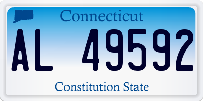 CT license plate AL49592