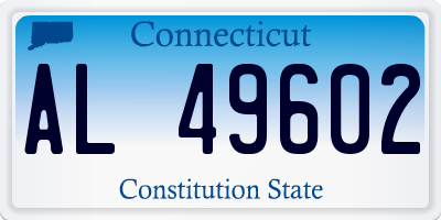 CT license plate AL49602