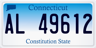 CT license plate AL49612