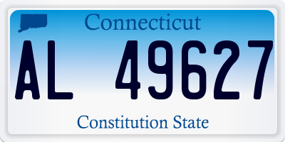 CT license plate AL49627