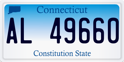 CT license plate AL49660