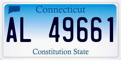 CT license plate AL49661