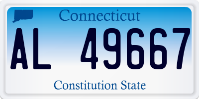 CT license plate AL49667