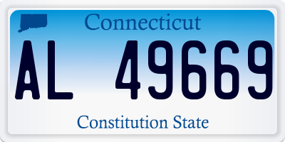 CT license plate AL49669