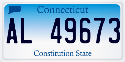 CT license plate AL49673