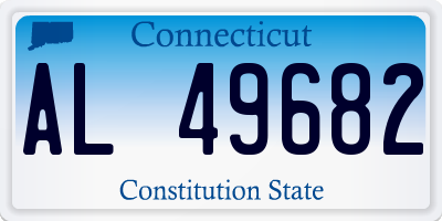 CT license plate AL49682