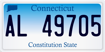 CT license plate AL49705