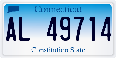 CT license plate AL49714