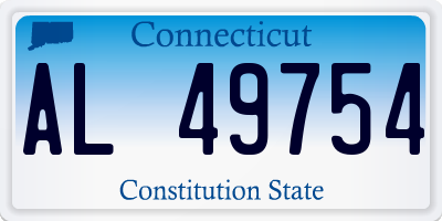 CT license plate AL49754
