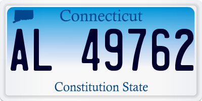 CT license plate AL49762