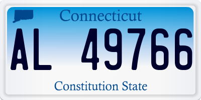CT license plate AL49766