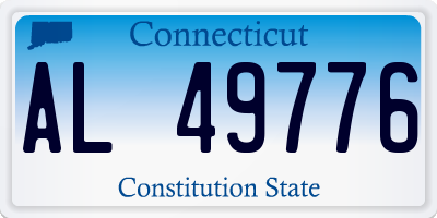 CT license plate AL49776