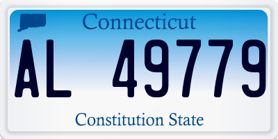 CT license plate AL49779