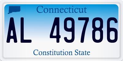 CT license plate AL49786