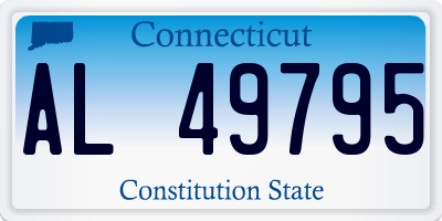 CT license plate AL49795