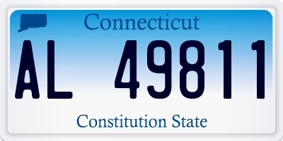 CT license plate AL49811