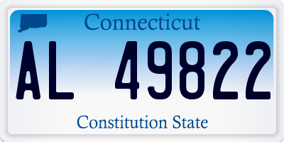 CT license plate AL49822
