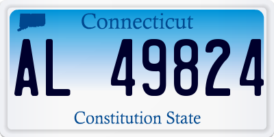 CT license plate AL49824