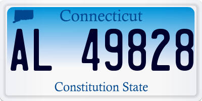 CT license plate AL49828