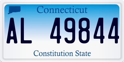 CT license plate AL49844