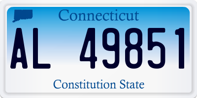 CT license plate AL49851